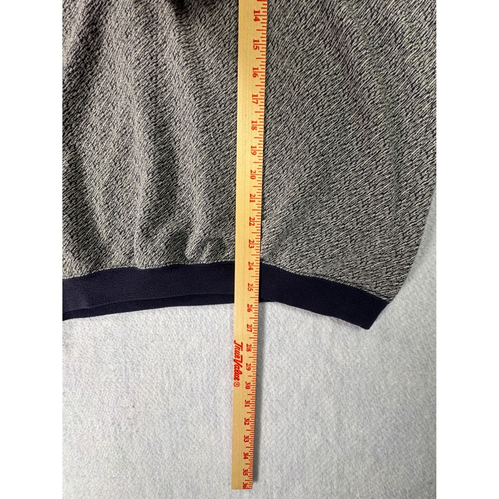 Safe Harbor Sportswear Mens Navy White Textured Knit Short Sleeve Polo Shirt M - Picture 4 of 5